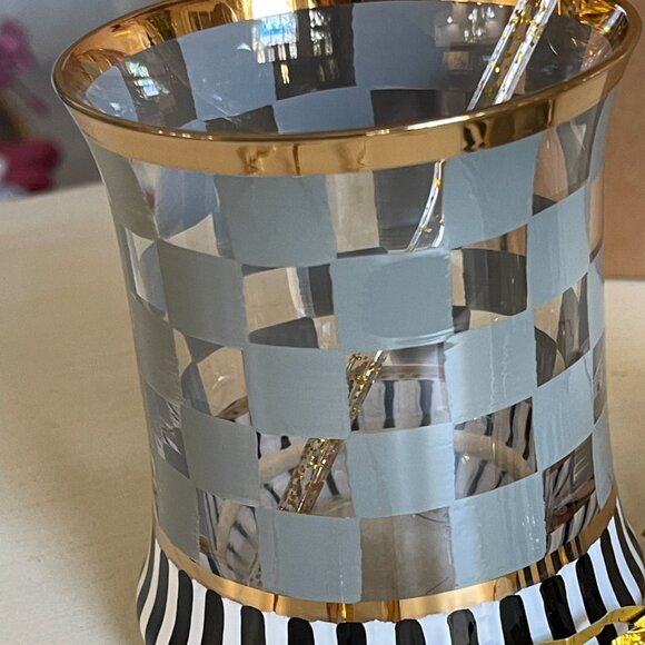 MacKenzie-Childs Carnival Sterling Tumbler Glasses (Set of 2)-NEW - Picture 3 of 12